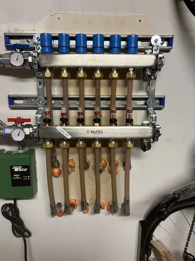 Plumber performing Leak Detection at a residential property in Mountain Lakes